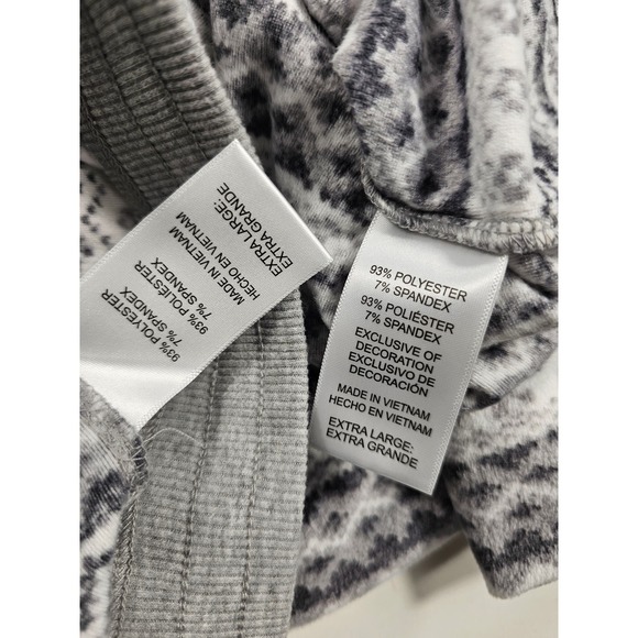 Nautica size XL fleece 2 piece sleep lounge set w/ pockets SOFT EUC fair isle ^ - Picture 4 of 8